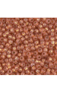 Miyuki rocailles Perlen 8/0 - Duracoat silverlined dyed rose gold 8-4233